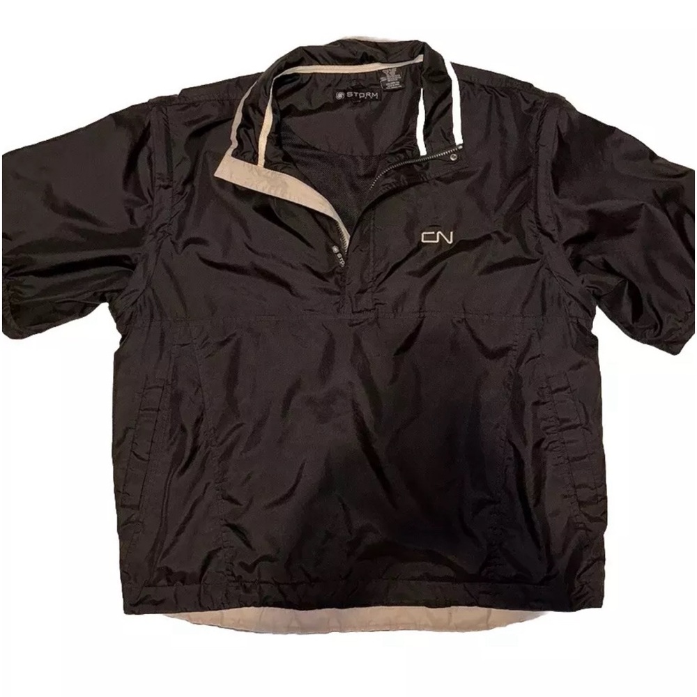 Women’s/Men’s STORMPACK 1/4 Zip Lightweight Jacket Pullover XL Removable Sleeves